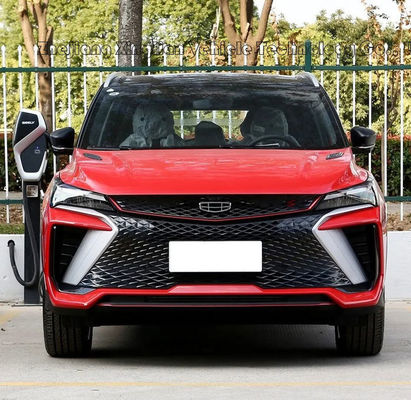 Электромобиль Geely Binyue Энергетические транспортные средства Geely Coolray Синий цвет на дорогах