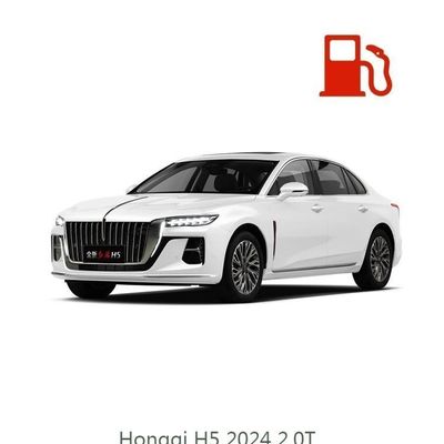 Подержанный 2024 Luxury Hongqi H5 2.0t 1.5t Бензиновый гибридный автомобиль MID-Size Sedan Красный флаг H5
