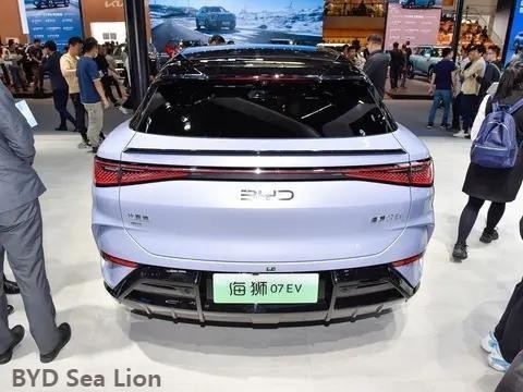 Чистый электрический внедорожник 2024 Byd Sea Lion 07 с дальностью 610 км и временем зарядки 0,42 часа