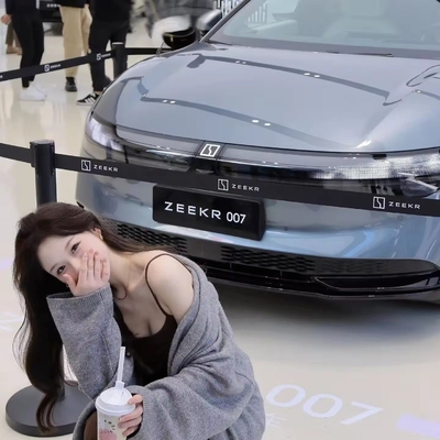 Чистый электрический двигатель Geely Zeekr 007 2024 001 EV Car 100kwh Fiber Top Edition для Вас