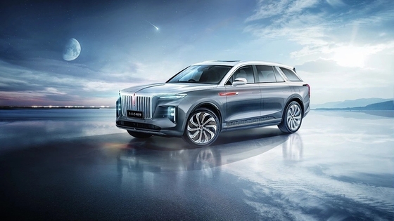 Hongqi E-HS9 2022 Электрический электромобиль 460 км 7 Красный тест-драйв Электромагнитная тормозная система