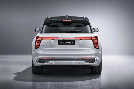 Серый цвет 2023 Hongqi E-HS9 Кузов автомобиля EU зарядное устройство DC 690 км Флаг Yue Edition Семиместный